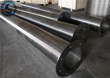 Stainless Steel Heat Resistant Wire Wrapped Screen With Low Carbon Flange End