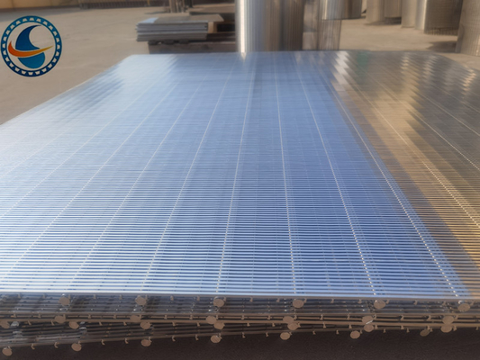 Ss Aisi 304 0.5mm Slot Wedge Wire Sheets 2063mm Length