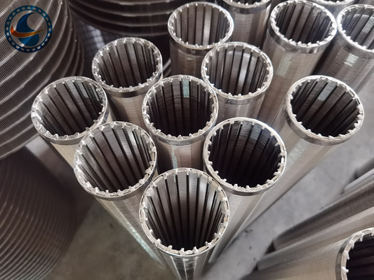 Sus Polished Wedge Wire Screen Pipe To Liquid Solids Separation