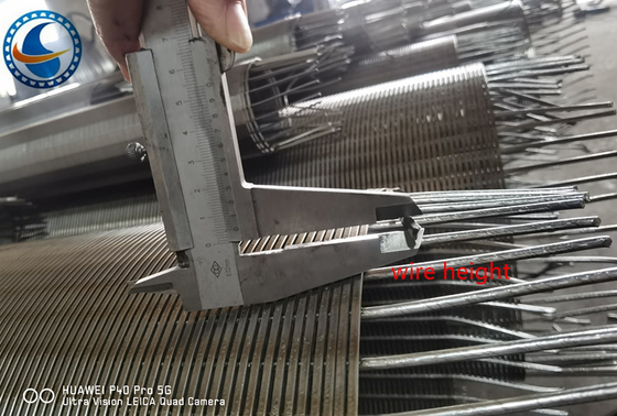 OD 273mm V سلك جونسون سلك شاشة غير مغناطيسية الفولاذ المقاوم للصدأ