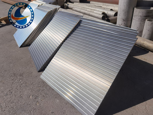 620mm عرض الفولاذ المقاوم للصدأ AISI 316L أسطوانات الشاشة الأسلاك الكلي مع سطح غسل الحمض
