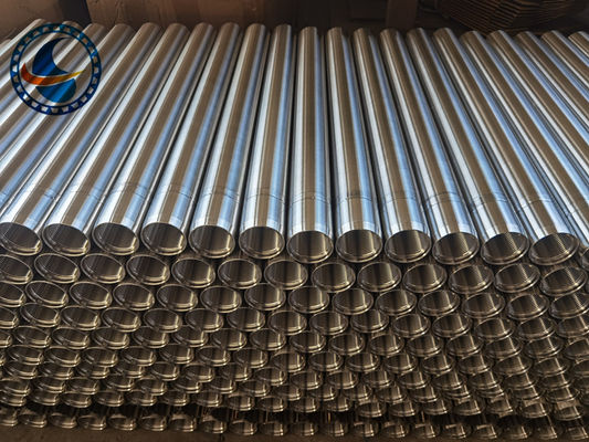 SS 316L الرمال النفطية السيطرة الأسلاك الملفوفة شريط أنبوب مع 2.28 * 3.56mm شكل V الشكل الأسلاك والسطح الملمع