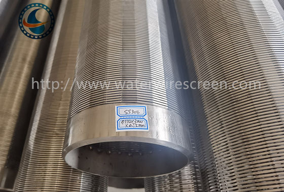 304 الفولاذ المقاوم للصدأ حسنا شاشة الأنابيب مقاومة للتآكل لفتحة المياه الجوفية حجم 0.25mm