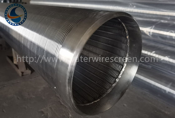 الفولاذ المقاوم للصدأ Od168mm إسفين سلك شاشة الأنابيب مع فتحة 1.0mm