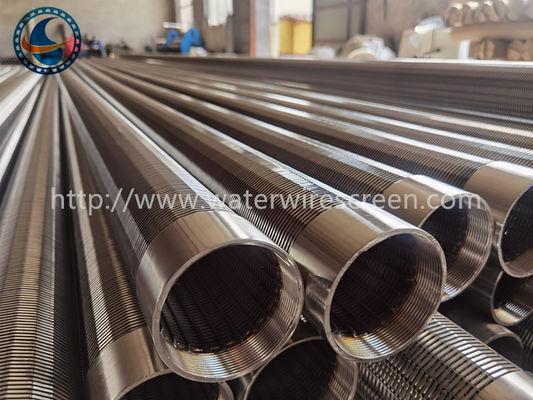 304 الفولاذ المقاوم للصدأ الخيوط اقتران 114mm إسفين سلك شاشة الأنابيب جميع الملحومة