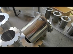 أسطوانة شاشة سلكية من الفولاذ المقاوم للصدأ مصفحة بطول 25μm