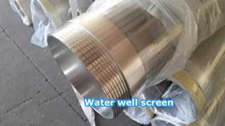 شاشة بئر ماء SS304 مقاس 8-5/8 بوصة مع خيوط BSPT ذكر وأنثى